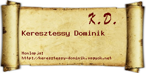 Keresztessy Dominik névjegykártya